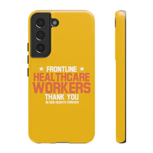 Load image into Gallery viewer, Tough Cases - Thank You Frontline Healthcare Workers - Yellow - iPhone / Pixel / Galaxy