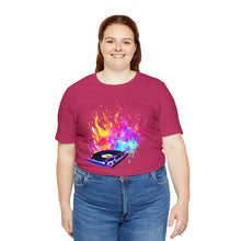 Charger l'image dans la galerie, Turntable on Fire Unisex Jersey Short Sleeve Tee