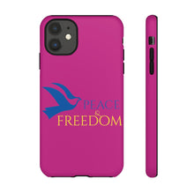 Load image into Gallery viewer, Ukraine Peace & Freedom - Berry - iPhone / Pixel / Galaxy