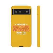 Load image into Gallery viewer, Tough Cases - Thank You Frontline Healthcare Workers - Yellow - iPhone / Pixel / Galaxy