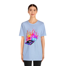 Charger l'image dans la galerie, Turntable on Fire Unisex Jersey Short Sleeve Tee