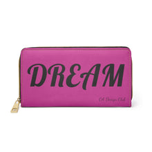 Charger l'image dans la galerie, Zipper Wallet - Dream Big - Berry (Please allow 2 weeks for Shipping)