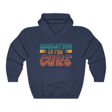 Charger l'image dans la galerie, Education is the Cure (version 2) Unisex Heavy Blend™ Hooded Sweatshirt