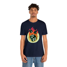 Charger l'image dans la galerie, Flaming Dice Unisex Jersey Short Sleeve Tee