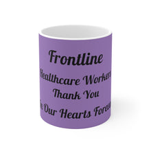 Charger l'image dans la galerie, Frontline Healthcare Workers Purple Ceramic Mug 11oz