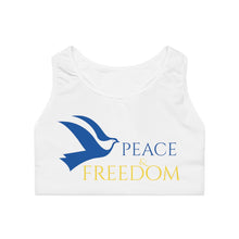 Charger l'image dans la galerie, Ukraine Peace & Freedom Sports Bra - White