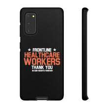 Load image into Gallery viewer, Tough Cases - Thank You Frontline Healthcare Workers - Black - iPhone / Pixel / Galaxy