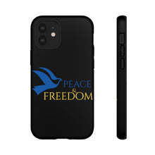 Load image into Gallery viewer, Ukraine Peace & Freedom - Black - iPhone / Pixel / Galaxy