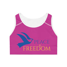 Charger l'image dans la galerie, Ukraine Peace & Freedom Sports Bra - Berry