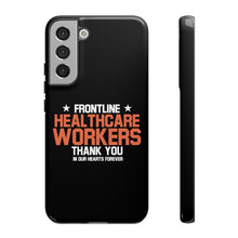 Load image into Gallery viewer, Tough Cases - Thank You Frontline Healthcare Workers - Black - iPhone / Pixel / Galaxy