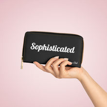 Charger l'image dans la galerie, Zipper Wallet - So Sophisticated - Black (Please allow 2 weeks for Shipping)
