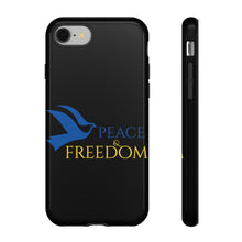 Load image into Gallery viewer, Ukraine Peace & Freedom - Black - iPhone / Pixel / Galaxy