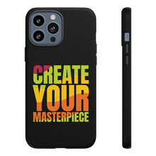 Charger l'image dans la galerie, Tough Cases - Create Your Masterpiece - Black - iPhone / Pixel / Galaxy