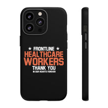 Load image into Gallery viewer, Tough Cases - Thank You Frontline Healthcare Workers - Black - iPhone / Pixel / Galaxy