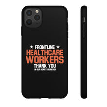 Load image into Gallery viewer, Tough Cases - Thank You Frontline Healthcare Workers - Black - iPhone / Pixel / Galaxy