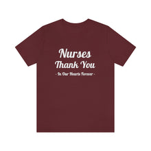 Charger l'image dans la galerie, Nurses Thank You Unisex Jersey Short Sleeve Tee
