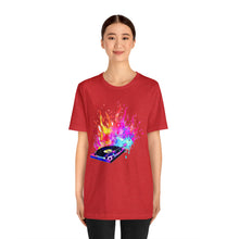 Charger l'image dans la galerie, Turntable on Fire Unisex Jersey Short Sleeve Tee