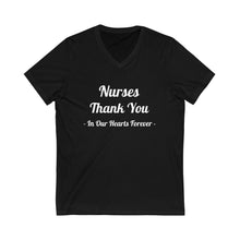 Charger l'image dans la galerie, Nurses Thank You Unisex Jersey Short Sleeve V-Neck Tee