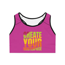 Charger l'image dans la galerie, Create Your Masterpiece Sports Bra - Berry