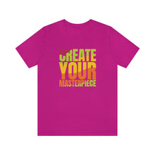 Charger l'image dans la galerie, Create Your Masterpiece (version 2) Unisex Jersey Short Sleeve Tee