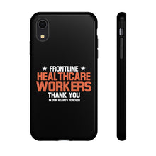 Load image into Gallery viewer, Tough Cases - Thank You Frontline Healthcare Workers - Black - iPhone / Pixel / Galaxy