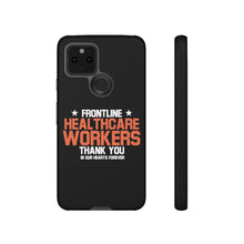 Load image into Gallery viewer, Tough Cases - Thank You Frontline Healthcare Workers - Black - iPhone / Pixel / Galaxy