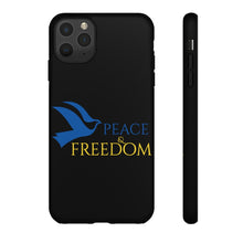 Load image into Gallery viewer, Ukraine Peace & Freedom - Black - iPhone / Pixel / Galaxy
