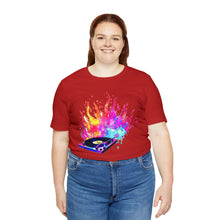 Charger l'image dans la galerie, Turntable on Fire Unisex Jersey Short Sleeve Tee