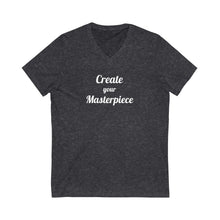 Charger l'image dans la galerie, Create your Masterpiece Unisex Jersey Short Sleeve V-Neck Tee