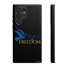 Load image into Gallery viewer, Ukraine Peace & Freedom - Black - iPhone / Pixel / Galaxy