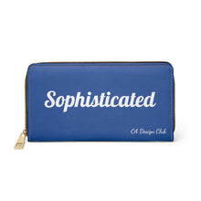 Charger l'image dans la galerie, Zipper Wallet - So Sophisticated - Blue (Please allow 2 weeks for Shipping)
