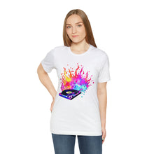 Charger l'image dans la galerie, Turntable on Fire Unisex Jersey Short Sleeve Tee
