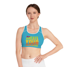 Charger l'image dans la galerie, Create Your Masterpiece Sports Bra - Aqua