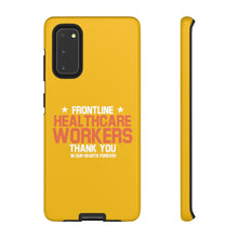 Load image into Gallery viewer, Tough Cases - Thank You Frontline Healthcare Workers - Yellow - iPhone / Pixel / Galaxy