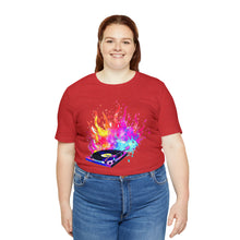 Charger l'image dans la galerie, Turntable on Fire Unisex Jersey Short Sleeve Tee