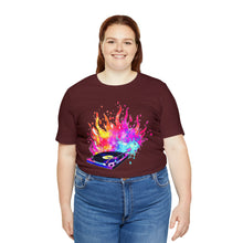 Charger l'image dans la galerie, Turntable on Fire Unisex Jersey Short Sleeve Tee