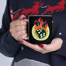 Charger l'image dans la galerie, Flaming Dice Mug 11oz