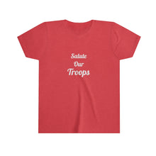 Charger l'image dans la galerie, Salute Our Troops Youth Short Sleeve Tee