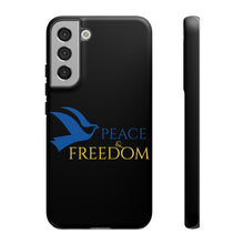 Load image into Gallery viewer, Ukraine Peace & Freedom - Black - iPhone / Pixel / Galaxy