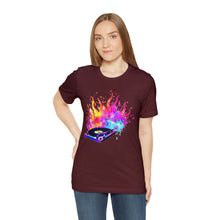 Charger l'image dans la galerie, Turntable on Fire Unisex Jersey Short Sleeve Tee