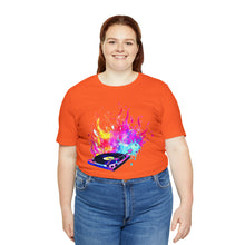Charger l'image dans la galerie, Turntable on Fire Unisex Jersey Short Sleeve Tee
