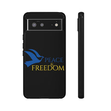 Load image into Gallery viewer, Ukraine Peace & Freedom - Black - iPhone / Pixel / Galaxy