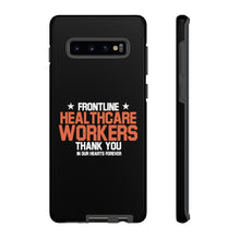 Load image into Gallery viewer, Tough Cases - Thank You Frontline Healthcare Workers - Black - iPhone / Pixel / Galaxy