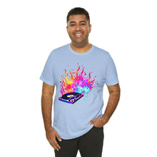 Charger l'image dans la galerie, Turntable on Fire Unisex Jersey Short Sleeve Tee