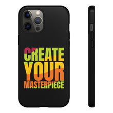 Charger l'image dans la galerie, Tough Cases - Create Your Masterpiece - Black - iPhone / Pixel / Galaxy