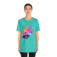 Charger l'image dans la galerie, Turntable on Fire Unisex Jersey Short Sleeve Tee
