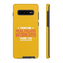Load image into Gallery viewer, Tough Cases - Thank You Frontline Healthcare Workers - Yellow - iPhone / Pixel / Galaxy