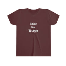 Charger l'image dans la galerie, Salute Our Troops Youth Short Sleeve Tee