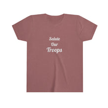Charger l'image dans la galerie, Salute Our Troops Youth Short Sleeve Tee