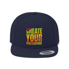 Charger l'image dans la galerie, Create your Masterpiece Flat Bill Hat